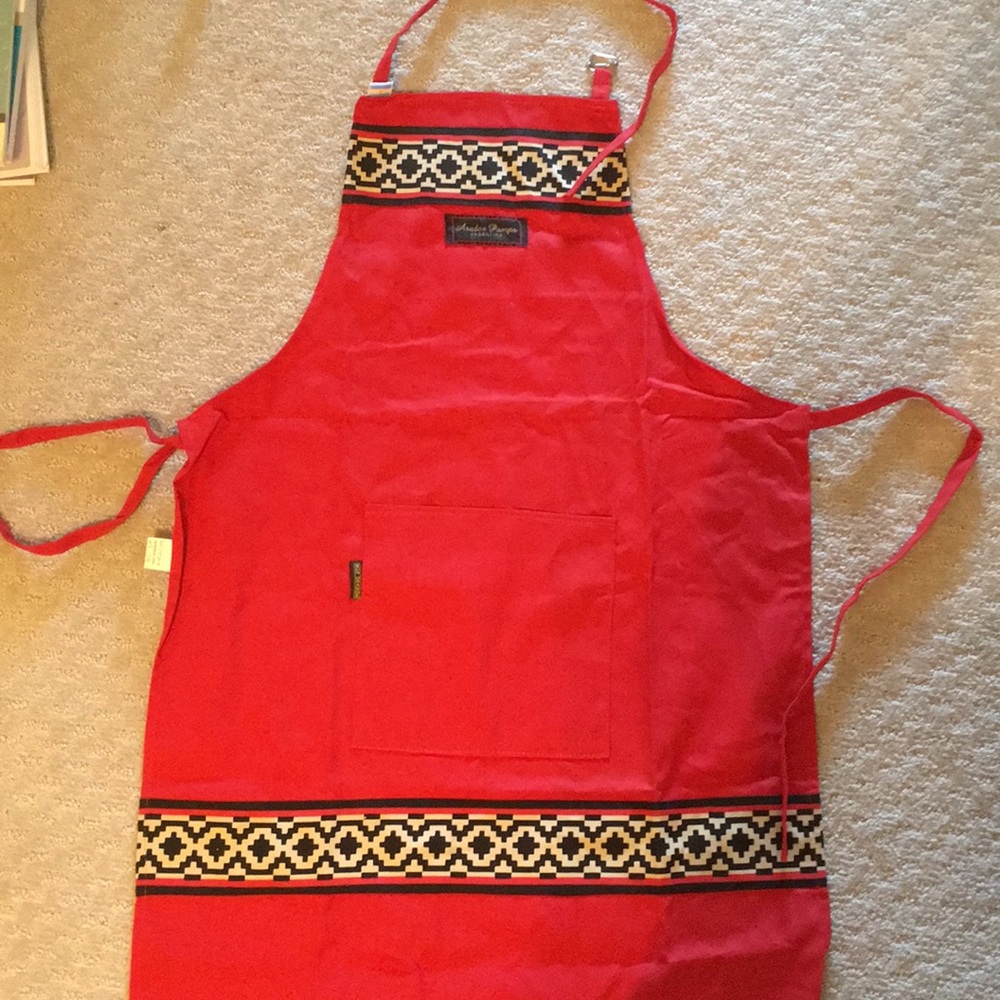 Red Argentinian Apron 100% cotton